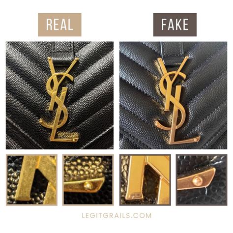 how to spot a fake ysl tie|real vs real ysl bags.